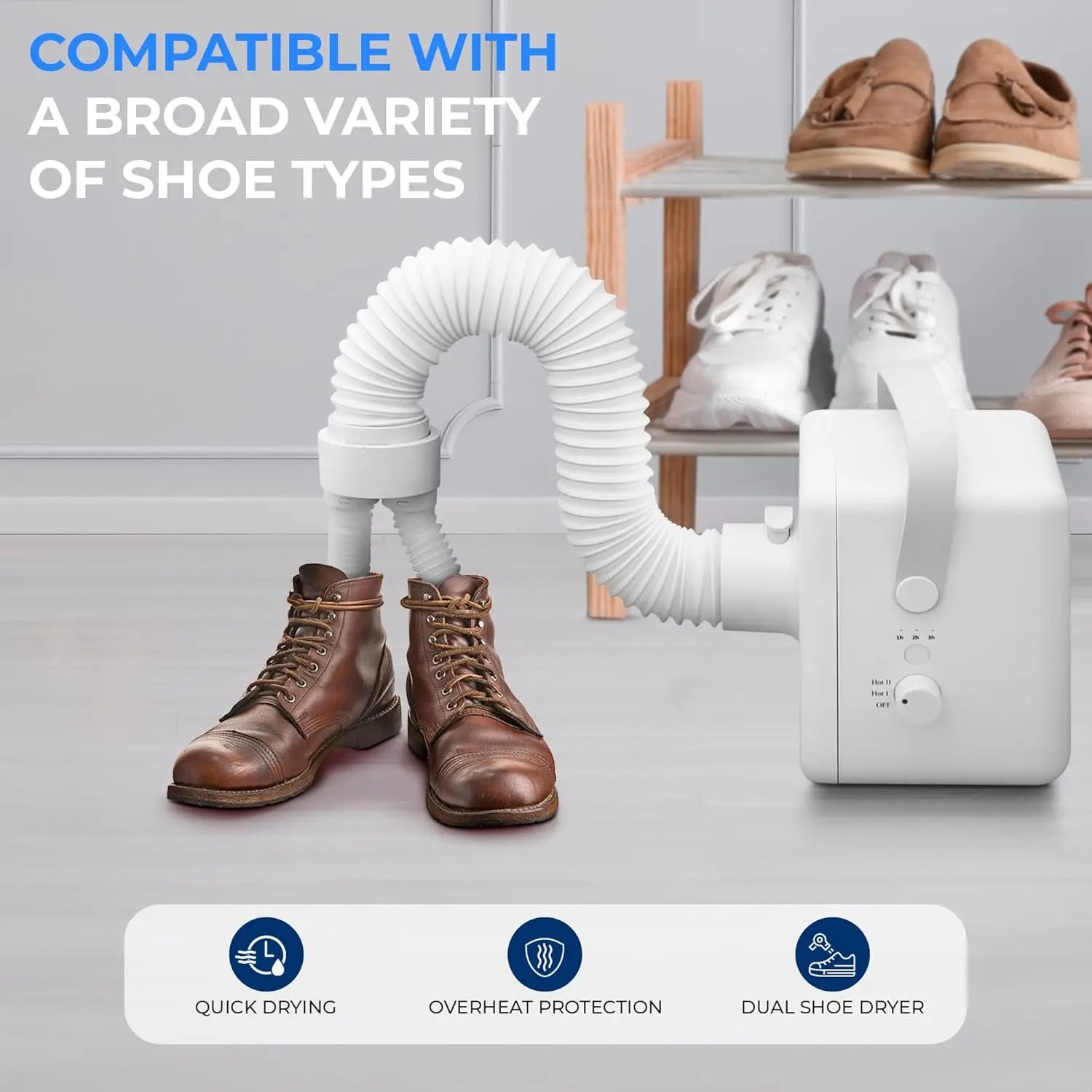 Electric Portable Clothes Dryer | 1000W Multi-Use Mini Heater & Aroma Diffuser for Home, Apartment, Dorm, Travel & RV Camping