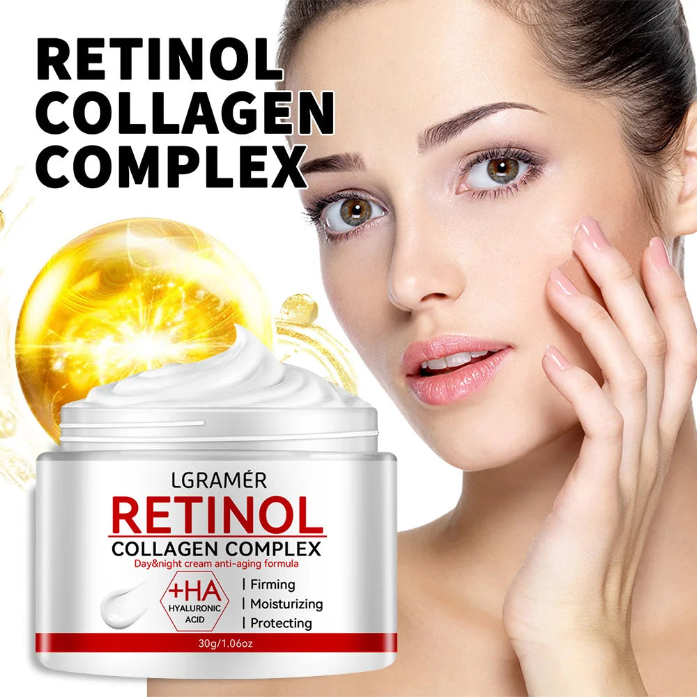 Retinol Lifting Firming Cream Collagen Brightening — White | KIMLUD