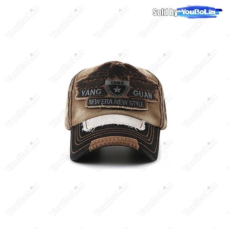 Various Sizes Suitable For Different Family Members Parent-Child Letter Pattern Patch Embroidery Cotton Adjustable Baseball Cap