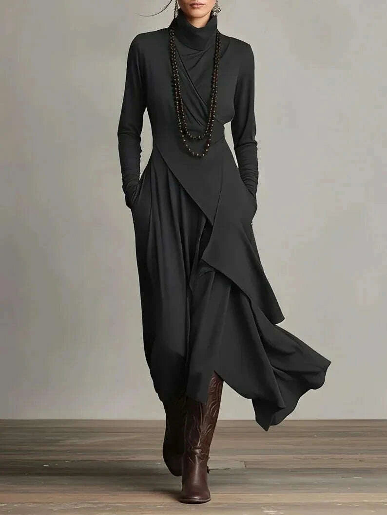 irregular-dress-solid-color-long-sleeve-spring-autumn-womens-new-cross-high-neck-long-dress-vestidos-para-mujer-ropa-mujerkimludkimlud-35565191