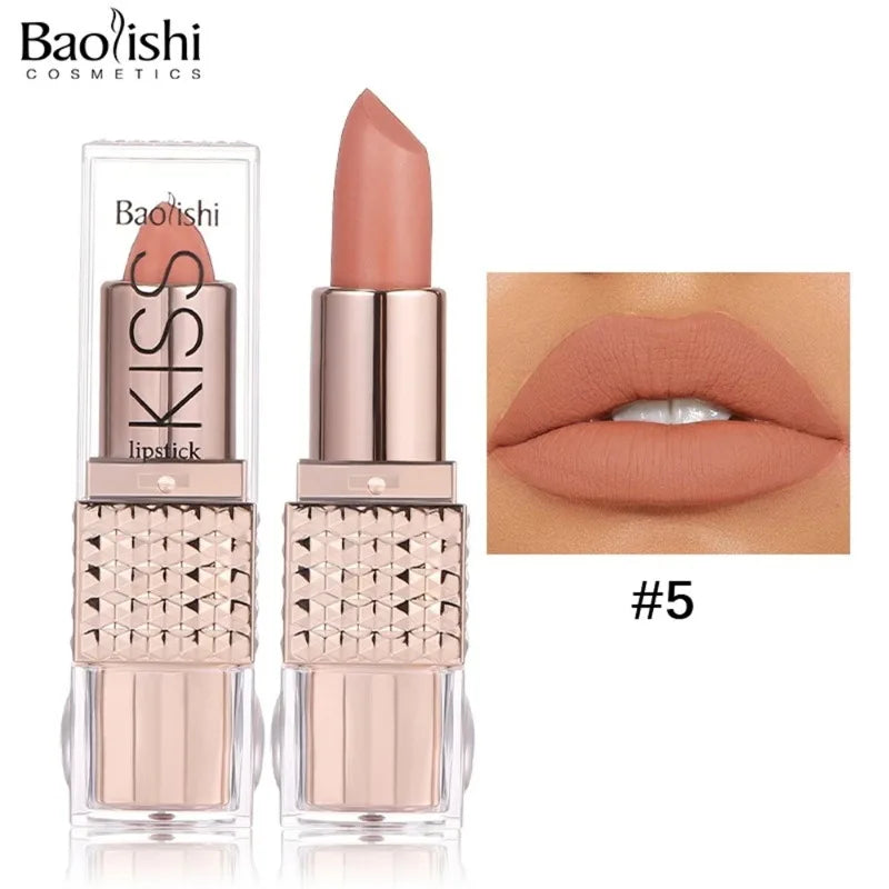 12 Colors Glitter Shiny Lipstick Waterproof Long Lasting Pearlescent Shimmer Lip Tint Diamond Easy Color Lipstick Deluxe Makeup