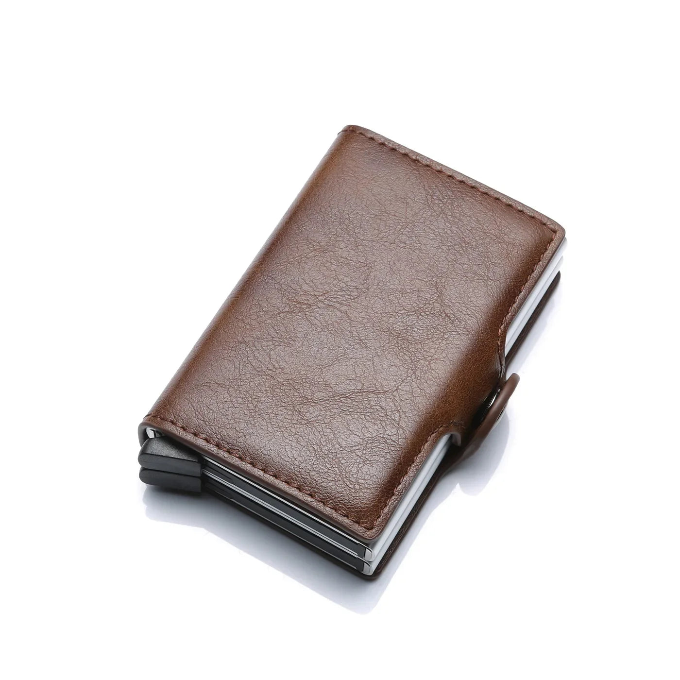 Carbon Fiber Pattern Slim Card Wallets — Black | KIMLUD
