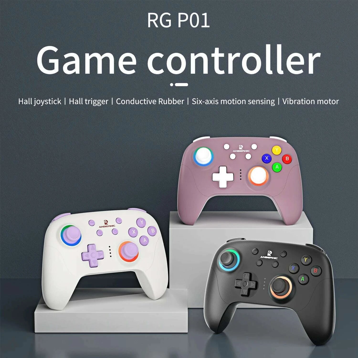 anbernic-rg-p01-wired-wireless-bluetooth-games-controller-rgb-hall-effect-joystick-xbox-game-gamepad-for-pc-android-ios-steamkimlud-womens-fashion-34626614