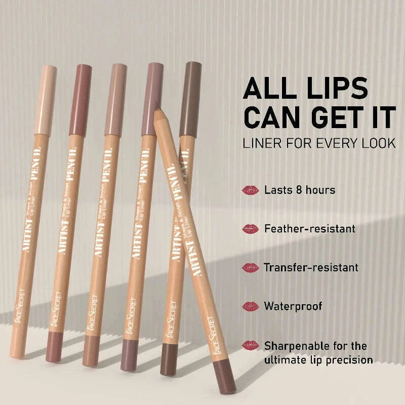 face-secret-4pcssetmoisturizing-fresh-lightweight-plumping-lip-gloss-with-brown-lipliner-set-non-sticky-liquid-lipstick-makeup-kimlud-kimlud-33919086