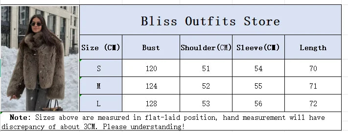 Women Patchwork Faux Fur Coat Elegant Contrast Full Sleeve Lapel Loose Long Staple Plush Jacket Winter High Street Outerwears