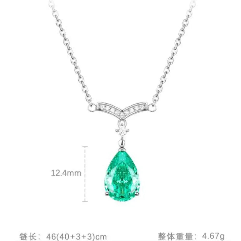 Pendant Necklace – Zircon Pendant – Sterling Silver | KIMLUD
