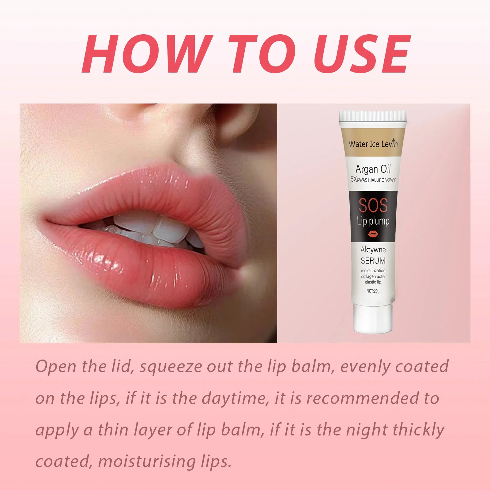 Argan Oil Lip Plumping Essence Moisturizing Nourishing — Berry | KIMLUD