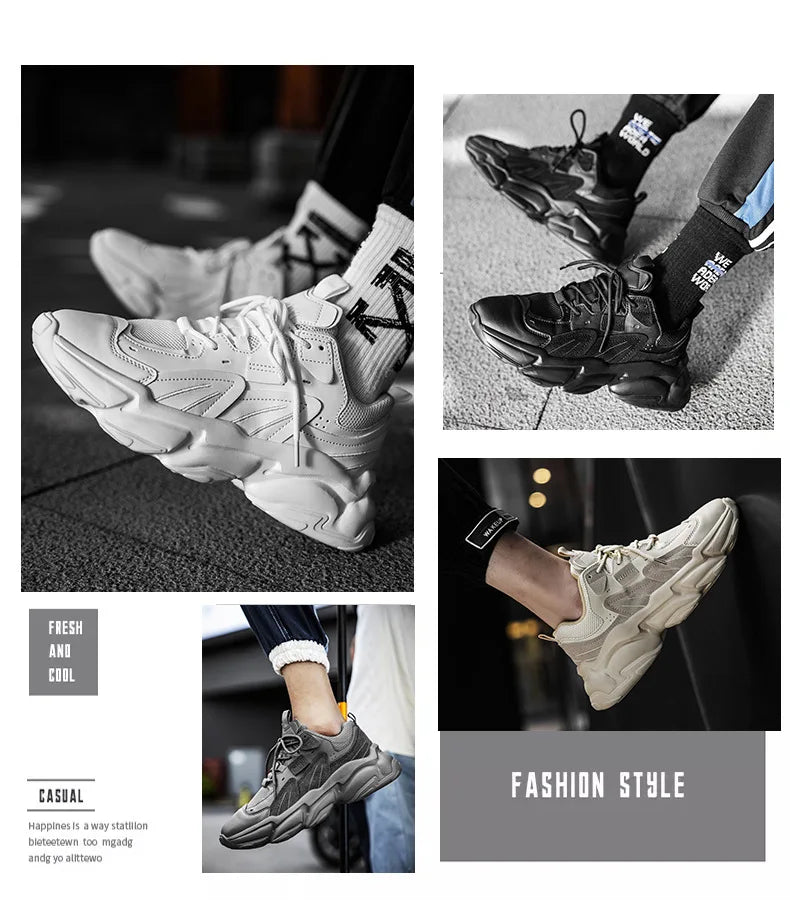 Brand Casual Sneakers Male Luxury Tenis Shoes Mens Casual Shoes Trainer Race Breathable Shoes Fashion Running Shoe for Men