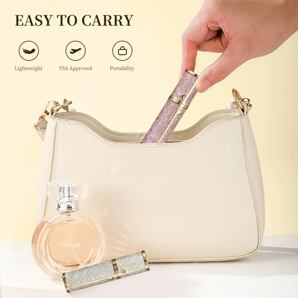 5ml Leather Perfume Atomizer Portable Liquid Cosmetics Containers Traveling Mini Perfume Refillable Bottles Empty Spray