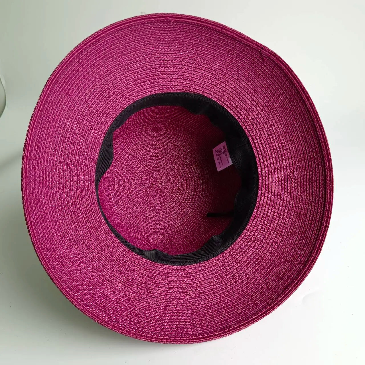 Straw Hepburn Style Solid Sun Hat — Natural | KIMLUD