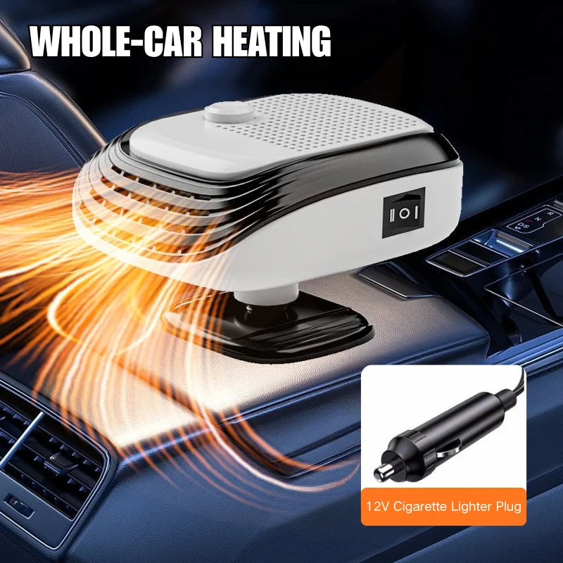 Car Heater 120w 12V Electric Heated Fan Auto Windshield Defogging Defrosting Heating Cooling Fan for Car Truck RV SUV