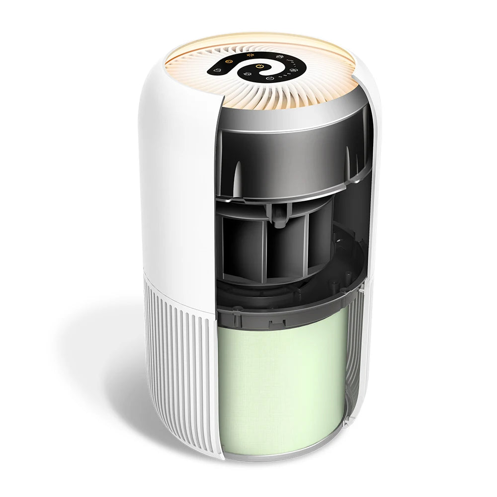 Liectroux TR-8080 Hot Selling H13 Hepa Filter UV-C Sterilization Mute Desktop Air Purifier