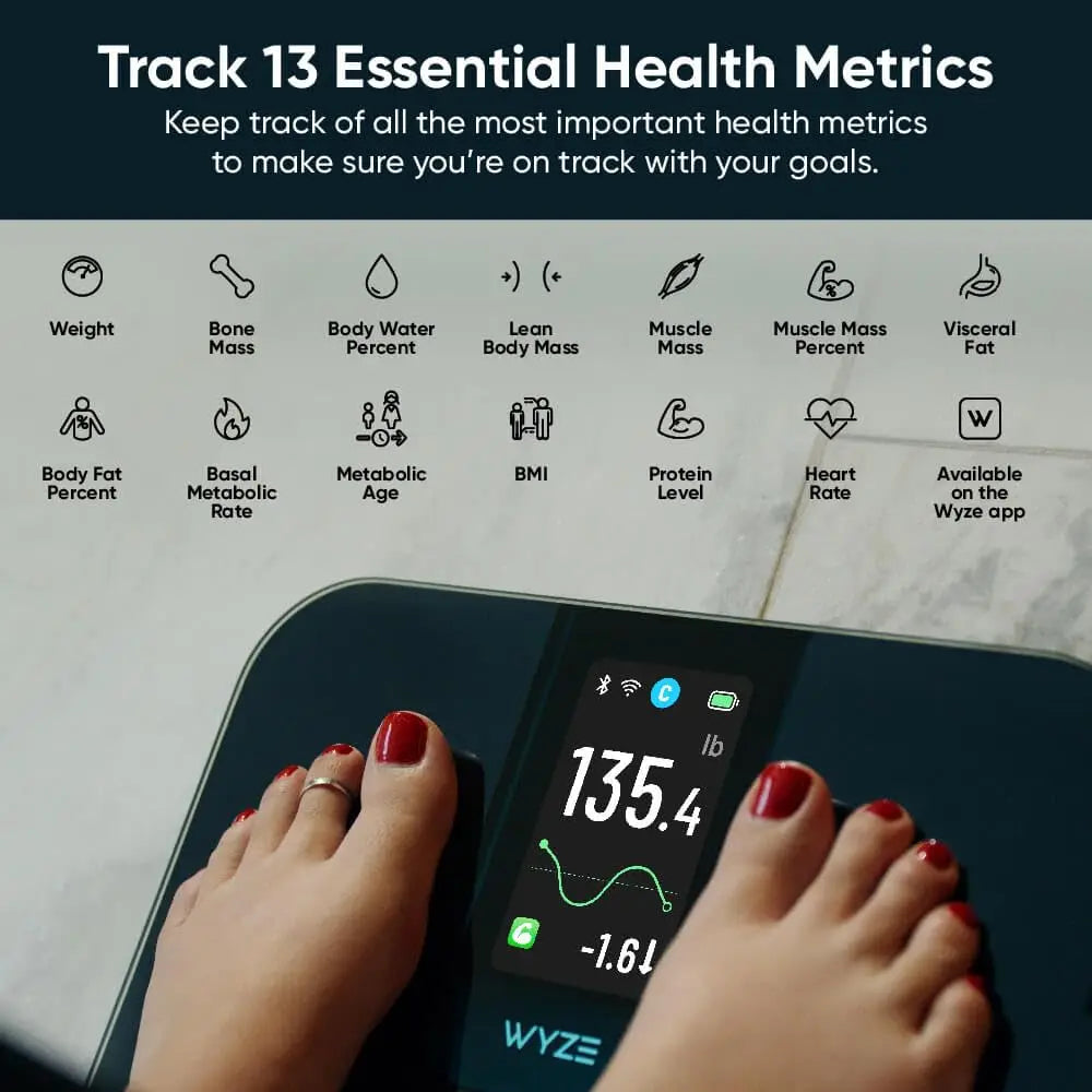 Smart Scale 4.3-Inch Color Display — Deep Navy | KIMLUD