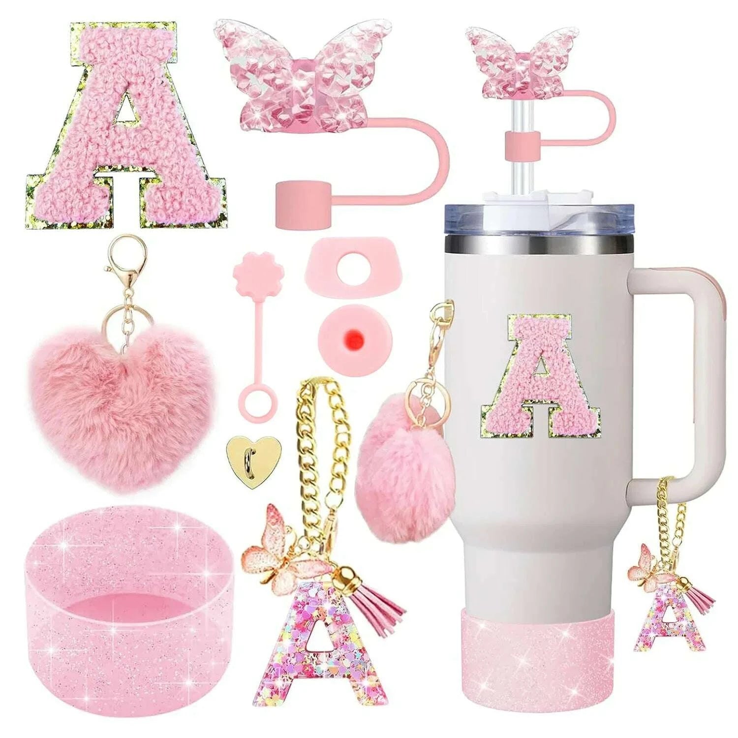 kimlud-9pcs-cup-accessory-set-for-stanley-30oz-40oz-butterfly-straw-cover-cap-silicone-boot-charm-initials-sticker-spill-proof-stopper-kimlud-womens-clothes-34635287