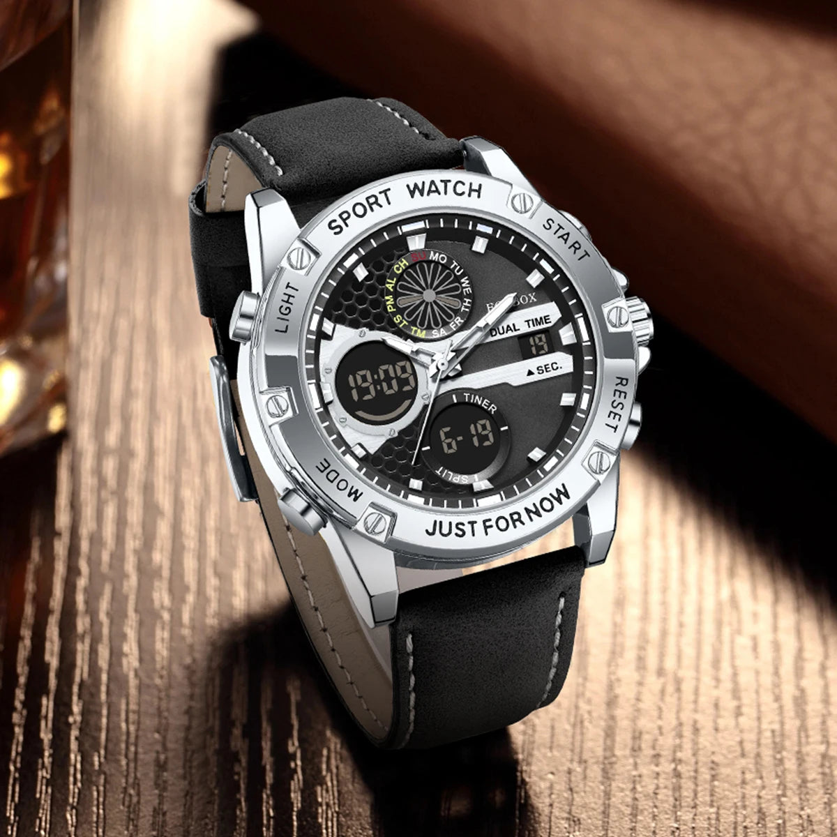 FOXBOX Fashion Military Watches for Men Luxury Original Sports Chronograph Watch Waterproof Quartz Clock Digital WristWatch