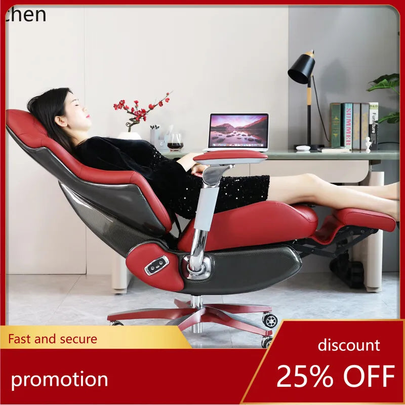 HT electric luxury gaming chair for home sedentary and comfortable, reclining and ventilated