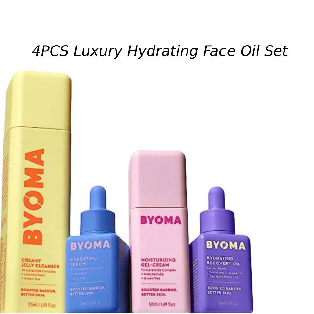Squalane Jojoba Seabuckthorn Oil Blend Hydrating Face Oil Set Instant Radiant Glow — Colorless | KIMLUD