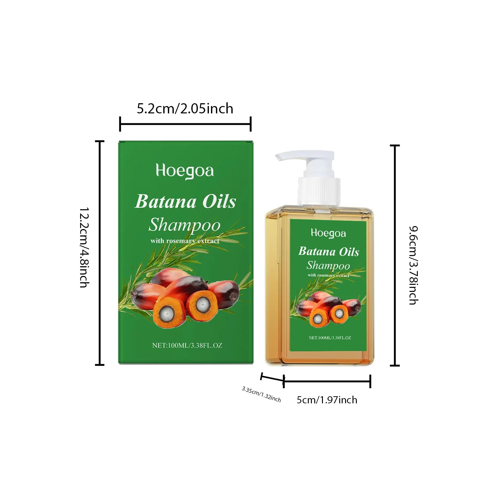 Organic Batana Oil Shampoo Soothing Scalp And Intense Repair With Rosemary Extract — Clear | KIMLUD