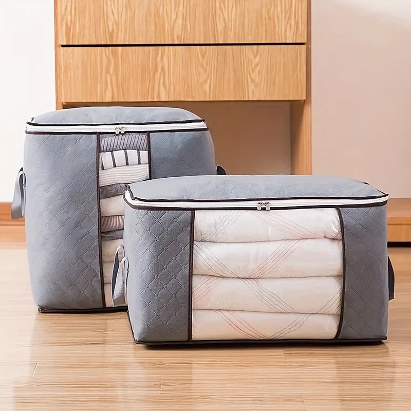 Polyester Storage Bag With Window — Clear | KIMLUD