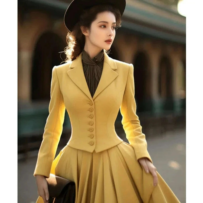 elegant-retro-blazer-pleated-skirt-set---office-two-piece-suitsuits-setskimludkimlud-35556010