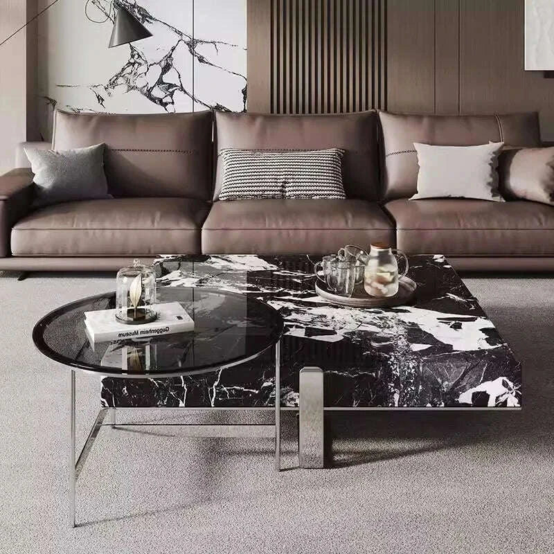 italian-minimalist-square-coffee-table-black-white-stone-top-heat-resistant-easy-clean-sturdy-compact-designer-set-kimlud-kimlud-33921495