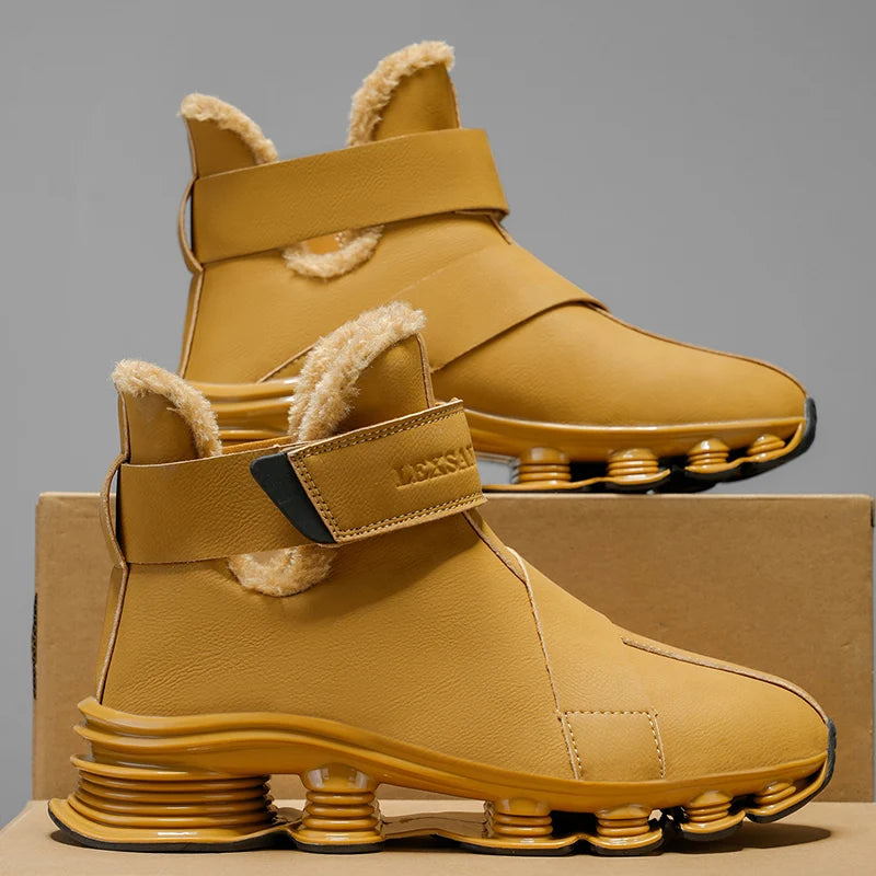 Men's Winter Boots – Waterproof Non-Slip – Plush Lined | KIMLUD