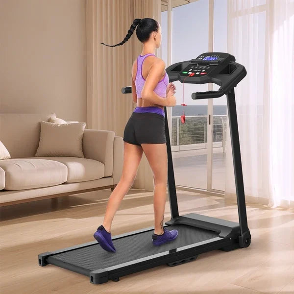 Foldable Treadmill 2.5HP Electric — Black | KIMLUD