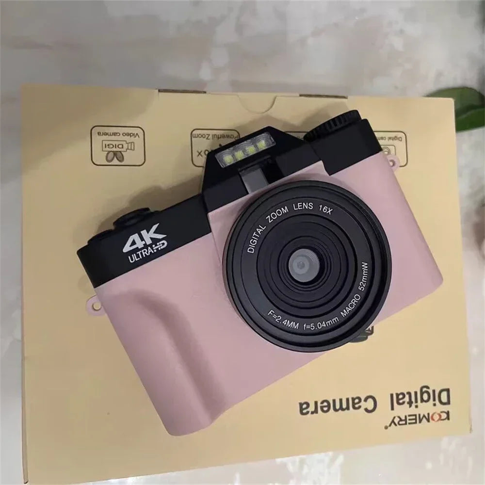 4K Digital Camera for Photography 48MP WiFi Auto Focus Livestream Video Camera 16X Digital Zoom YouTube Vlog Camera Flip Screen