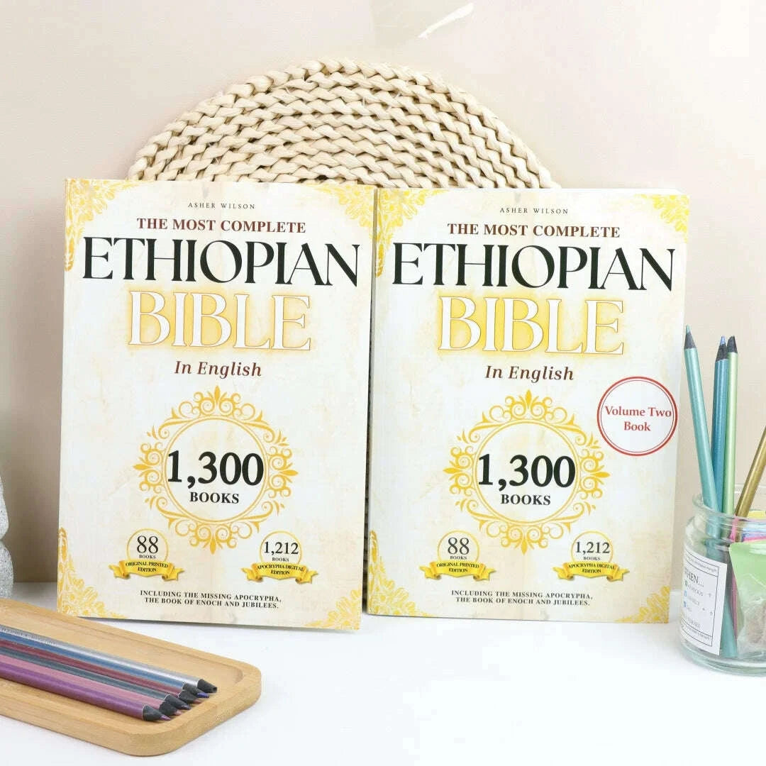 (Two-Pack) THE COMPLETE ETHIOPIAN BIBLE in English 88 Scriptures: including Missing Apocrypha, Book of Enoch, Jubilees.