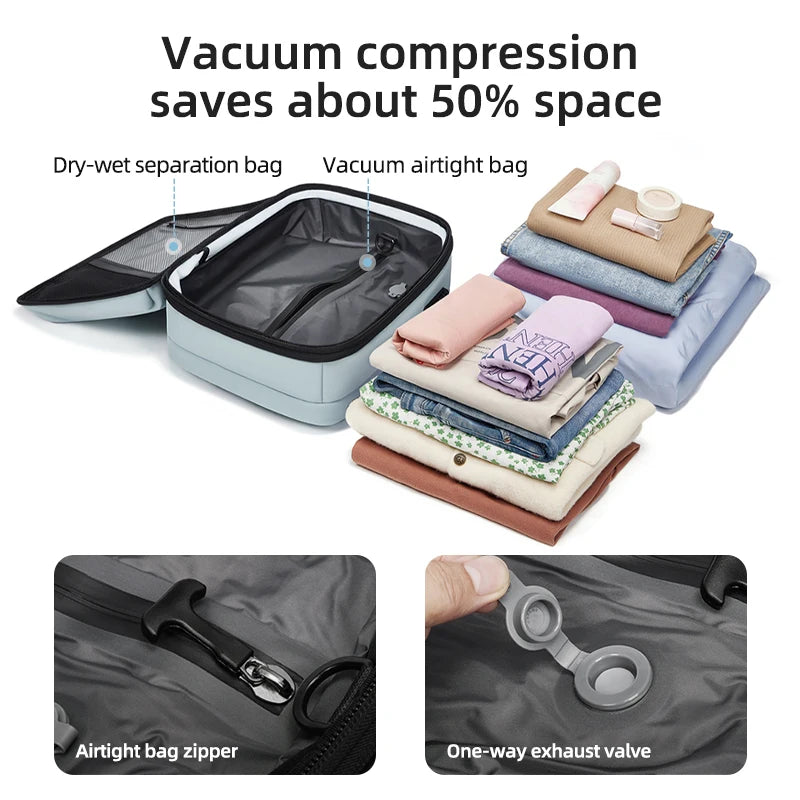 Travel Women Backpack 16 inch vacuum compression Laptop Backpack USB charging school Backpack Extended Hiking Business backpack