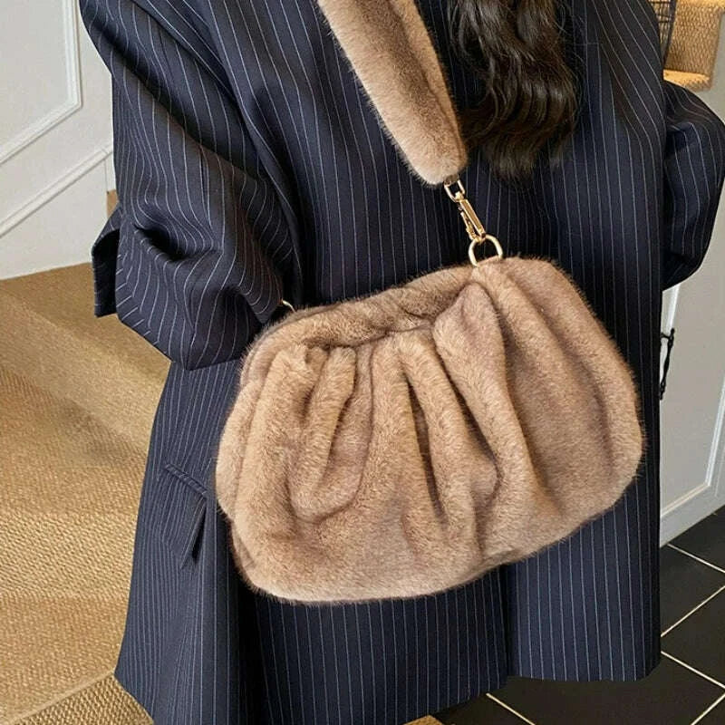 new-womens-commuting-simplified-shoulder-bag-fluffy-cloud-textured-casual-coach-bag-vintage-furry-handle-bag-for-autumn-winterkimludkimlud-35556101