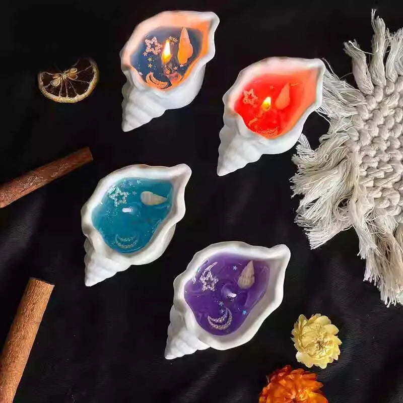 KIMLUD, Sea Shell Aromatherapy Candle Creative Starfish Shell Scented Candle Sea Shell Candle Handmade Sea Shell Whirlpool Candles, KIMLUD Womens Clothes