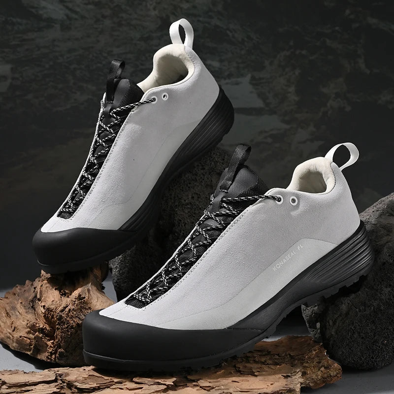 Men's Hiking Shoes – Waterproof – Leather – Lace-Up | KIMLUD