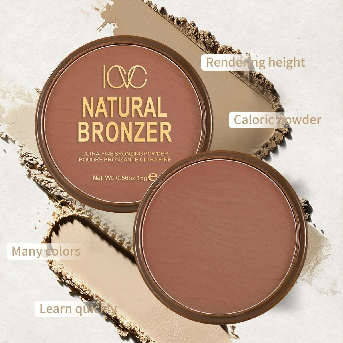 KIMLUD, Dark Skin Bronzer Contour Palette Matte Brown Nose Shadow Cheek Profile Powder Natural Face Modify Concealer Nude Makeup Setting, KIMLUD Womens Clothes
