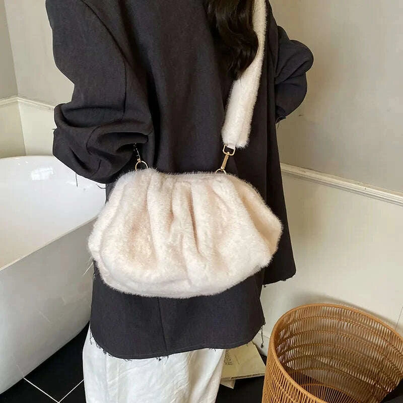 new-womens-commuting-simplified-shoulder-bag-fluffy-cloud-textured-casual-coach-bag-vintage-furry-handle-bag-for-autumn-winterkimludkimlud-35556107