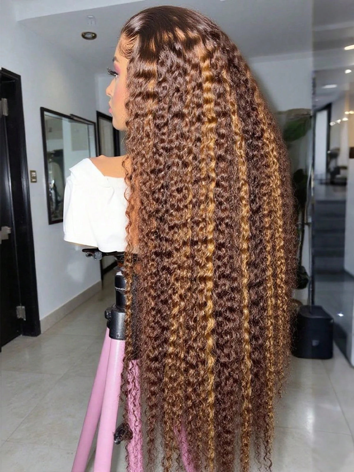 Lace Front Wig – Deep Wave – Remy Brazilian Hair – Transparent | KIMLUD