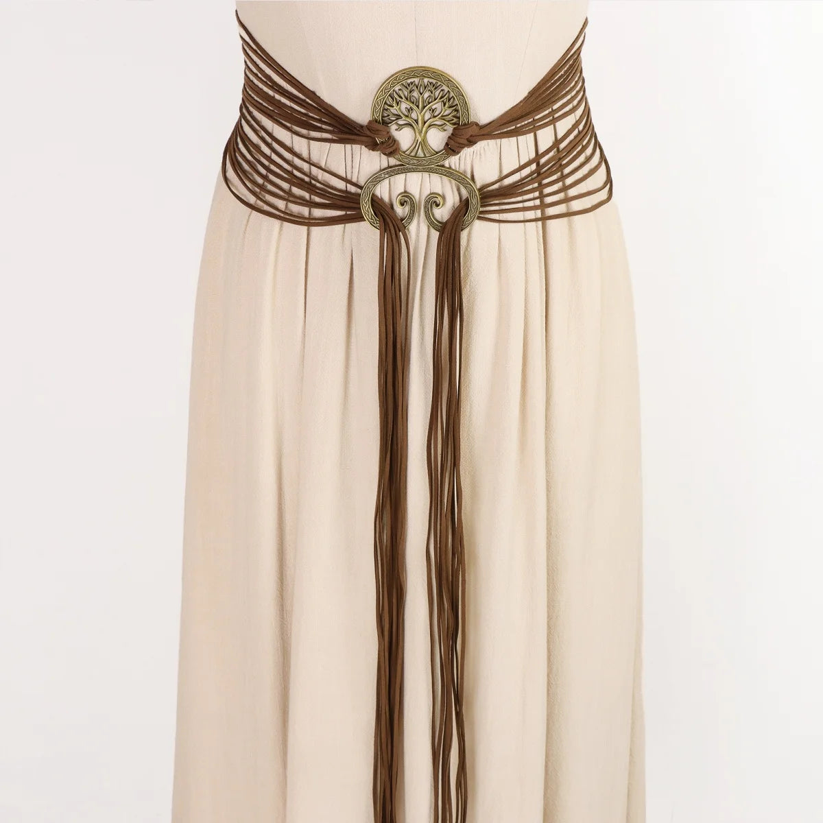 Belt – Nordic Witch Style Knotted Rope Waist Belt – PU | KIMLUD