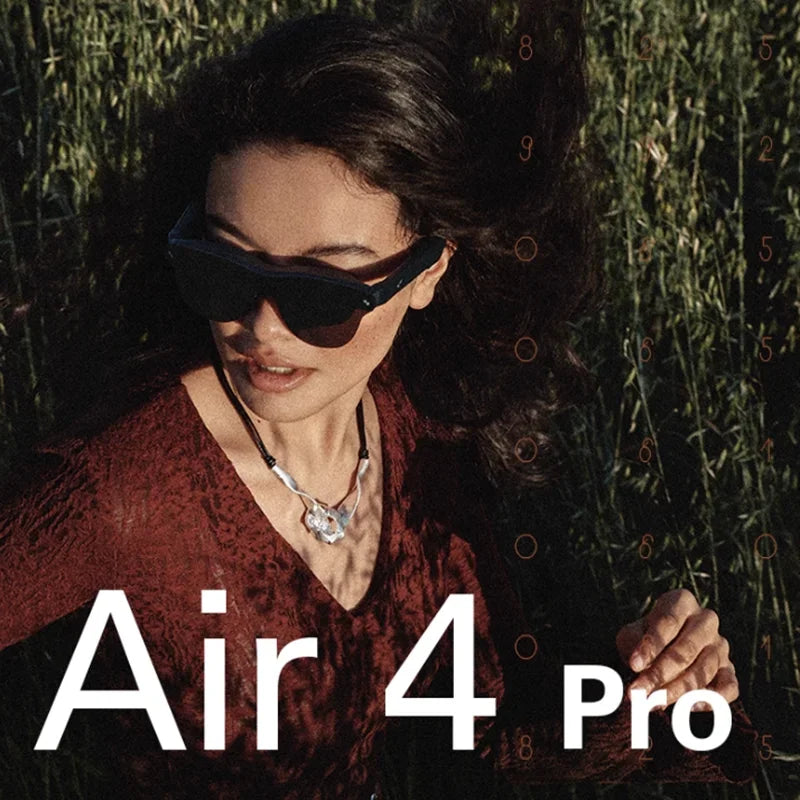 Smart AR Glasses RayNeo Air 4 Pro HDR10 Micro-OLED — Black | KIMLUD