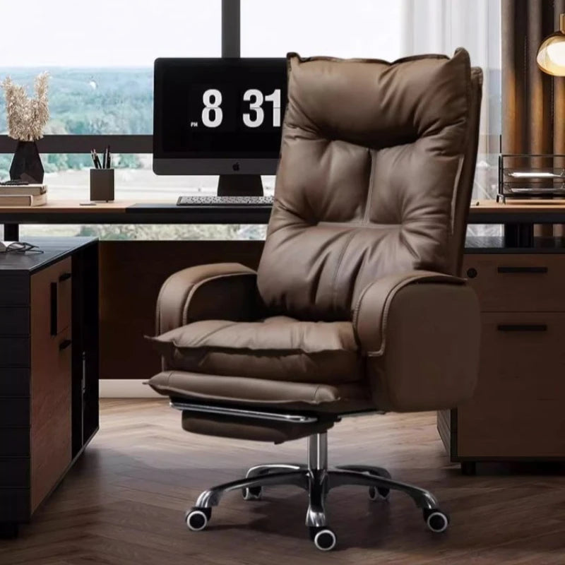 comfortable sedentary Boss chair office business ergonomic Computer chair on wheels Relax bureaustoel ergonomisch Furniture