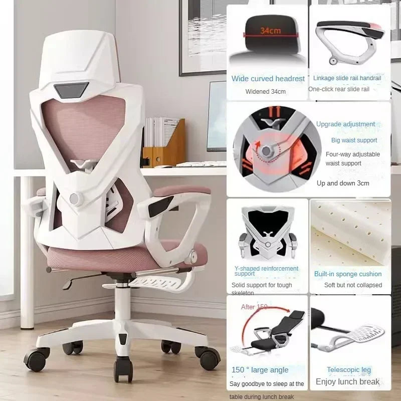 Office Chair, Ergonomic Chair, Adjustable Rotating Computer Chair, Commercial Conference Room, Reclining E-sports Chairs