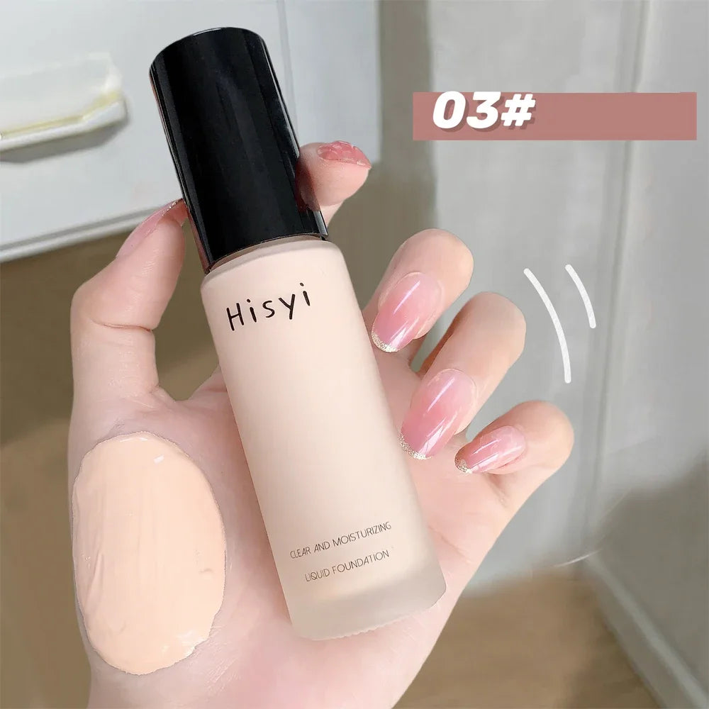 Liquid Foundation High Coverage Long-Wear — Ivory | KIMLUD