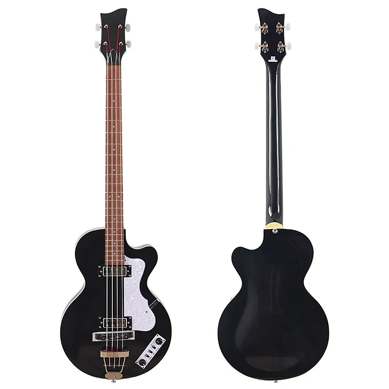 Flame Maple Violin Bass Guitar 41-Inch — Sunburst | KIMLUD
