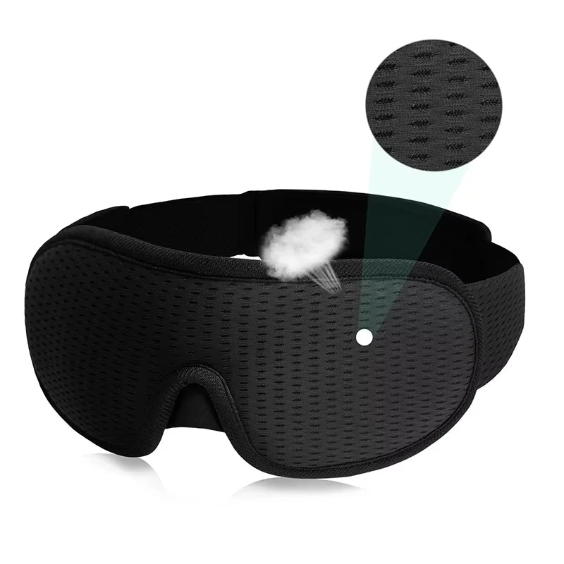 3D Sleep Mask Blindfold Sleeping Aid Eye Mask Soft Memory Foam Face Mask Eyeshade 99% Blockout Light Slaapmasker Eye Cover Patch