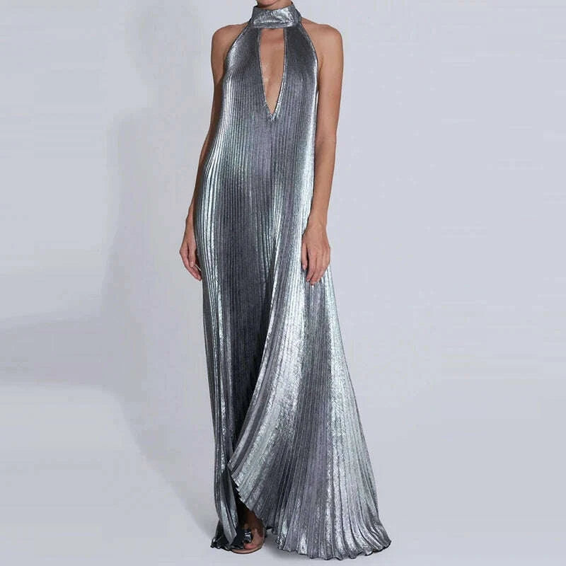 women-sexy-hollow-out-halter-swing-dress-fashion-metallic-pleated-solid-long-dress-casual-sleeveless-backless-loose-party-dresskimlud-womens-fashion-34623902