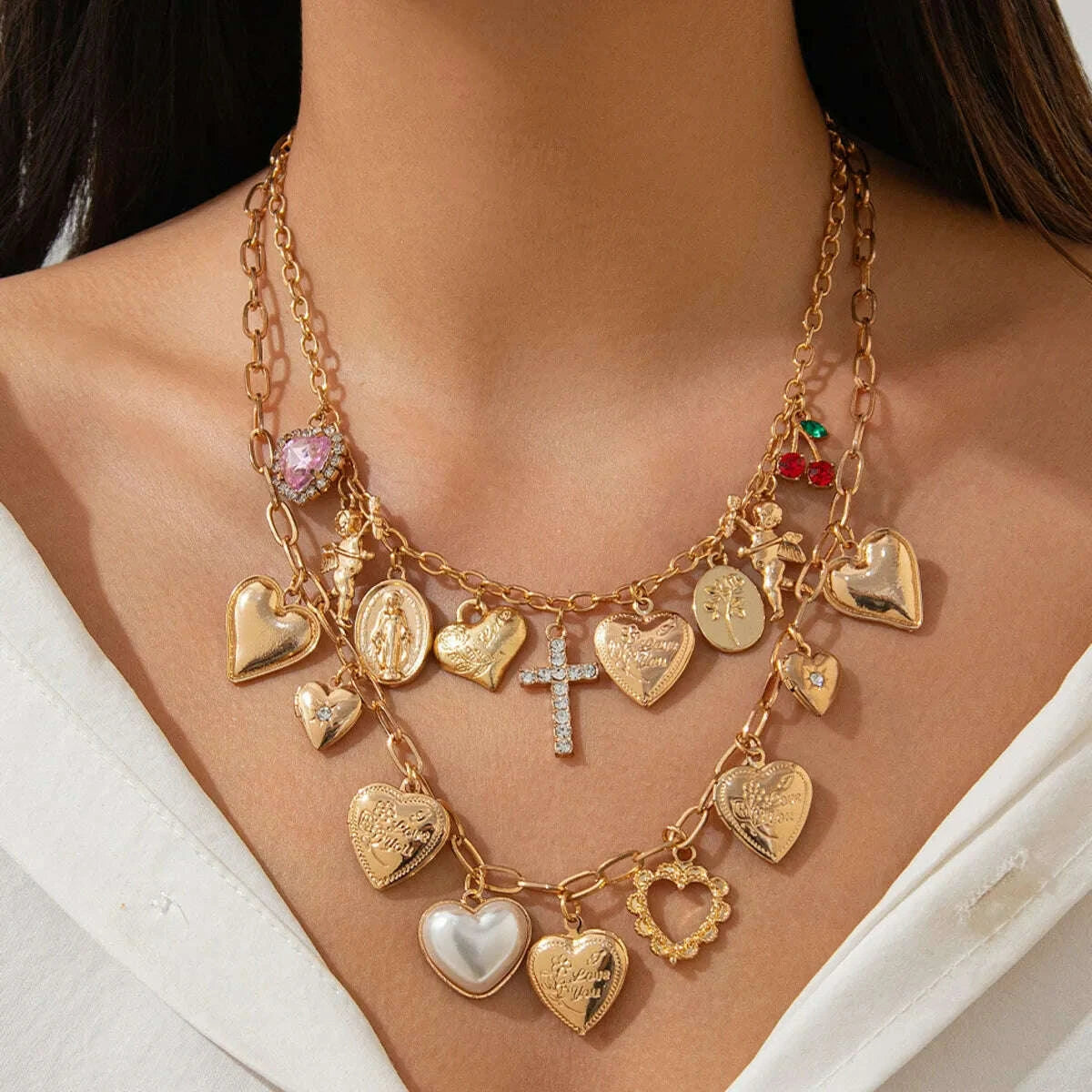 ingemark-2pcsset-punk-classic-metal-chain-necklace-for-women-vintage-love-heart-rhinestone-cross-pendant-new-year-jewelry-gift-kimlud-kimlud-33914502