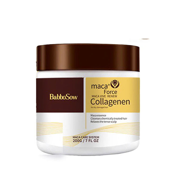 Argan Oil Hair Mask Collagen Deep Repair — White | KIMLUD