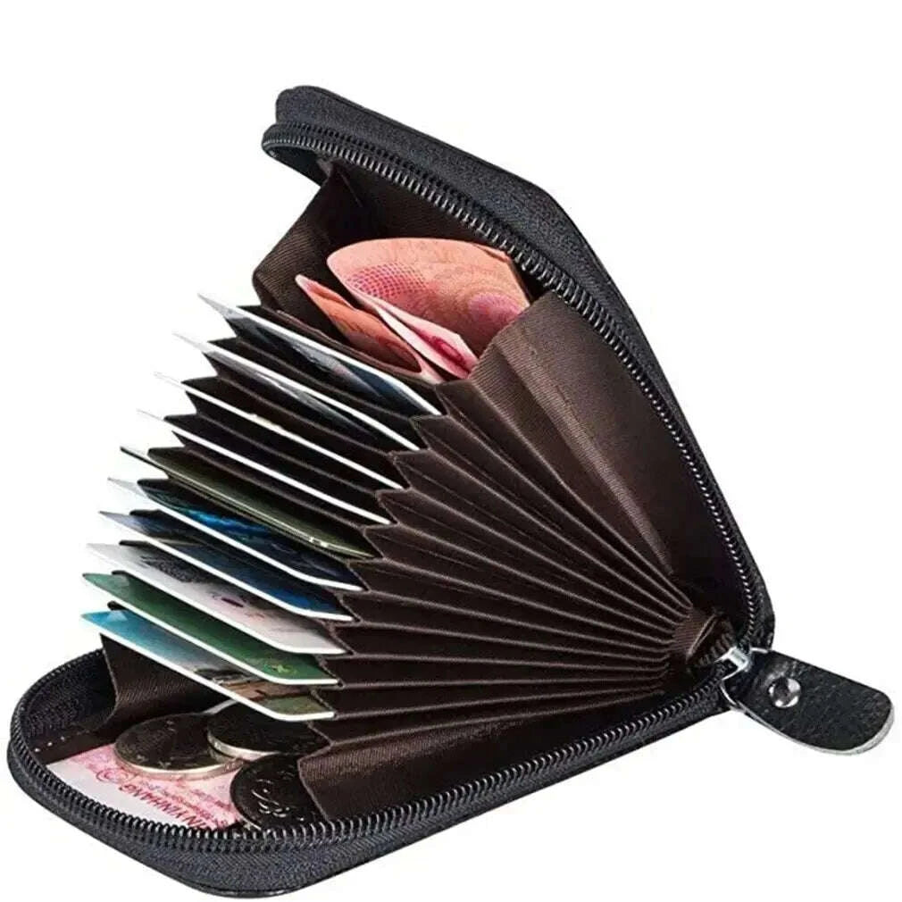 KIMLUD, 1pc Organ Card Bag Korean Edition Portable Women's Short Bank Card Cover Business Card Clip Zipper Vertical Handheld Bag, KIMLUD Womens Clothes