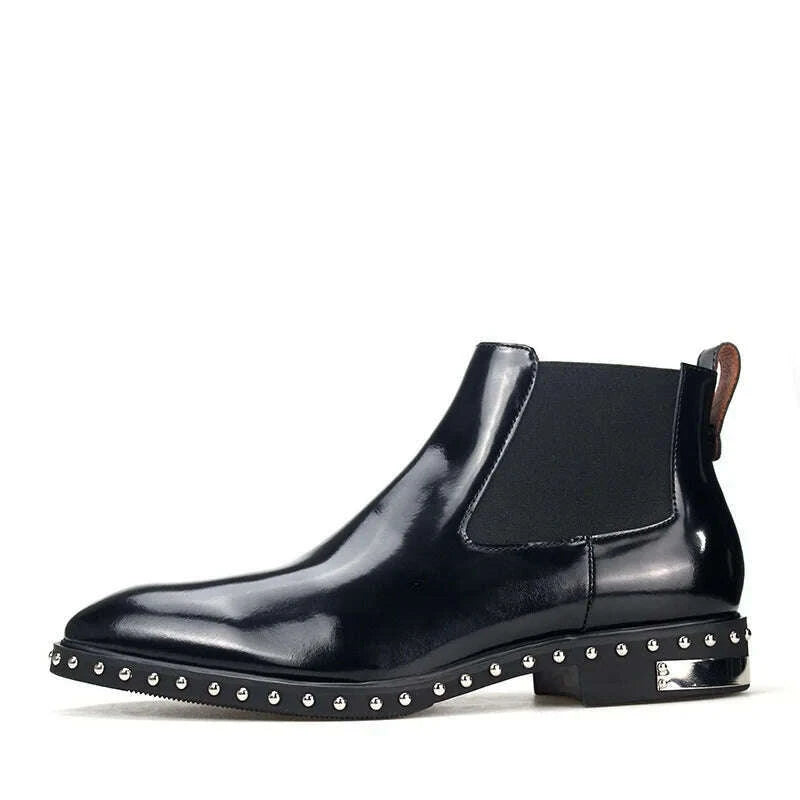 autumn-and-winter-new-cowhide-riveted-bottom-pointed-chelsea-boots-sleeve-elastic-belt-short-tube-large-flat-bottom-men39s-boots-kimlud-kimlud-33910786