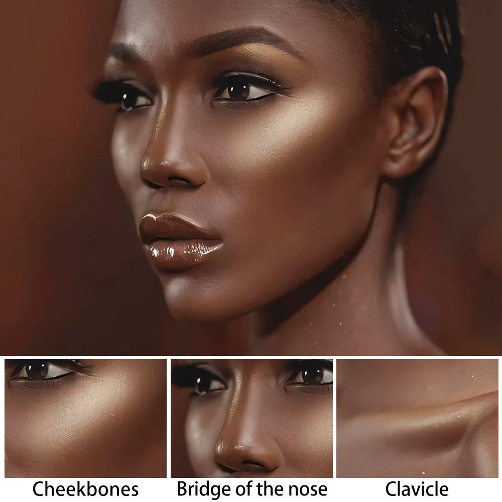 Highlighting&Bronzer Stick Face Brightening Blusher Rouge Concealer Pen Long Lasting Corrector Nose Shadow Contouring Cosmetics