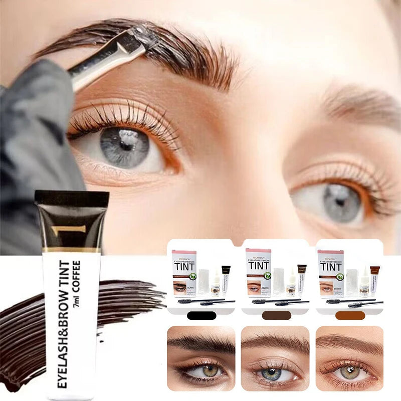 Eyelash And Eyebrow Tinting Kit – Two-In-One – Cream | KIMLUD